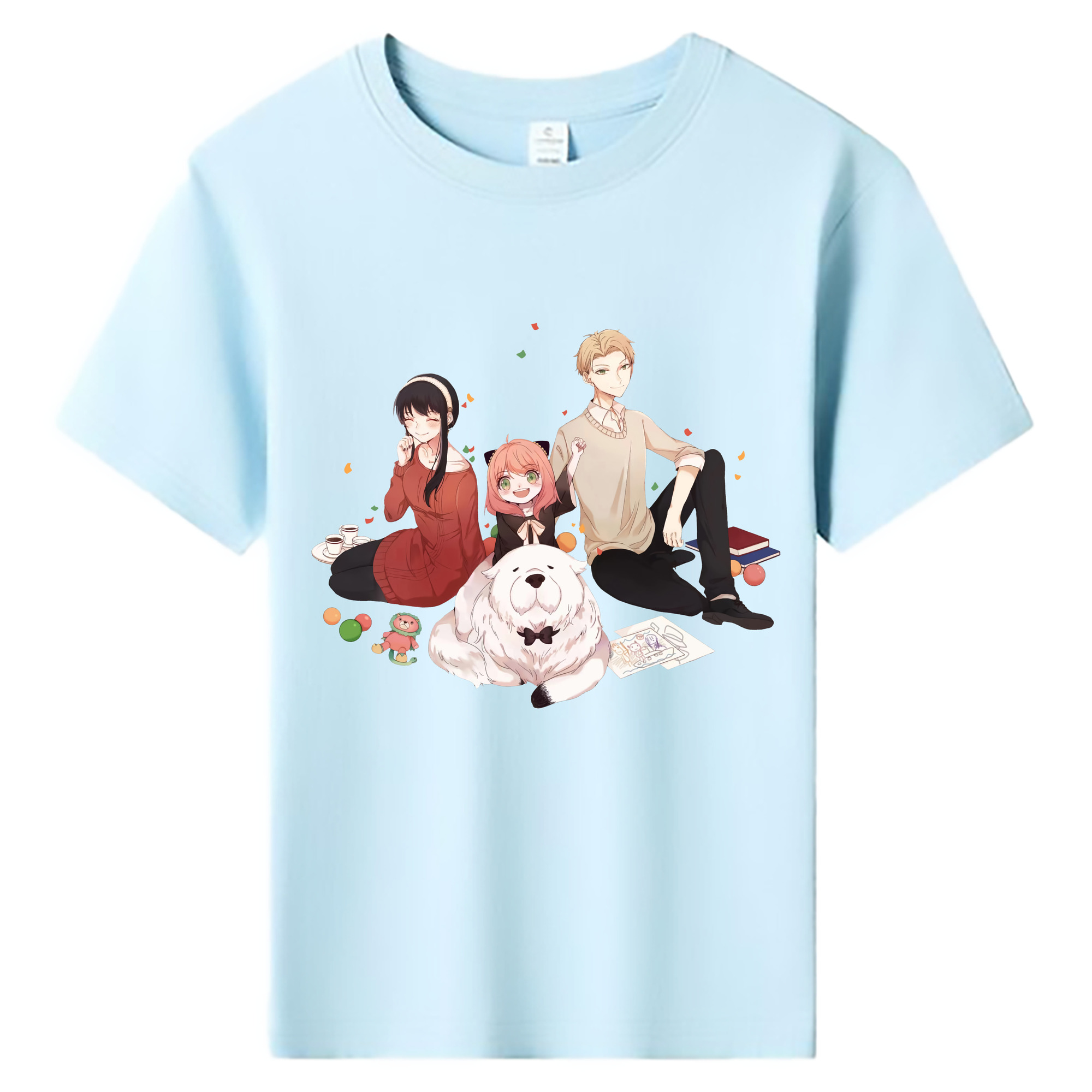 （画像用） SPY×FAMILY间谍家家酒 綿100％キッズTシャツ（フロントプリント）
